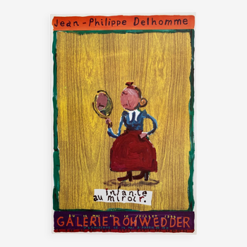 Affiche d’exposition Jean-Philippe Delhomme 1992