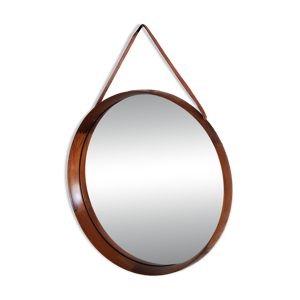 Miroir rond en teck uno - osten kristiansson