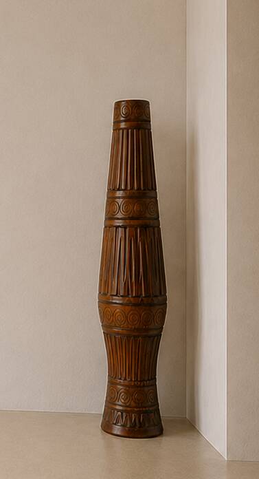 Large Brutalist ceramic by Marius & Huguette Bessone Vintage 1960