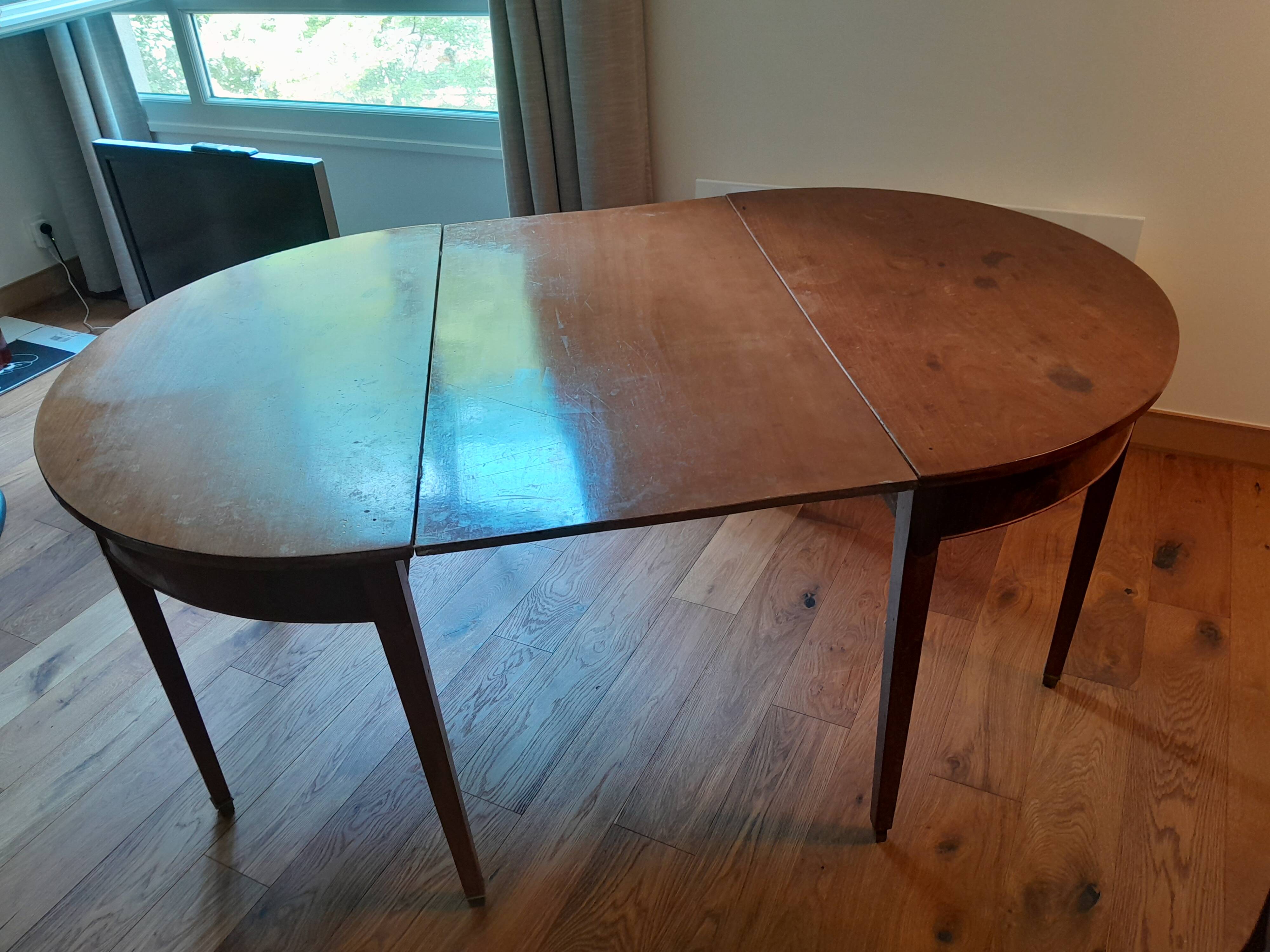 Louis XVI half-moon table