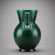 Vase art déco Saint-Clément 4159 signé Blanche Letalle – vert malachite