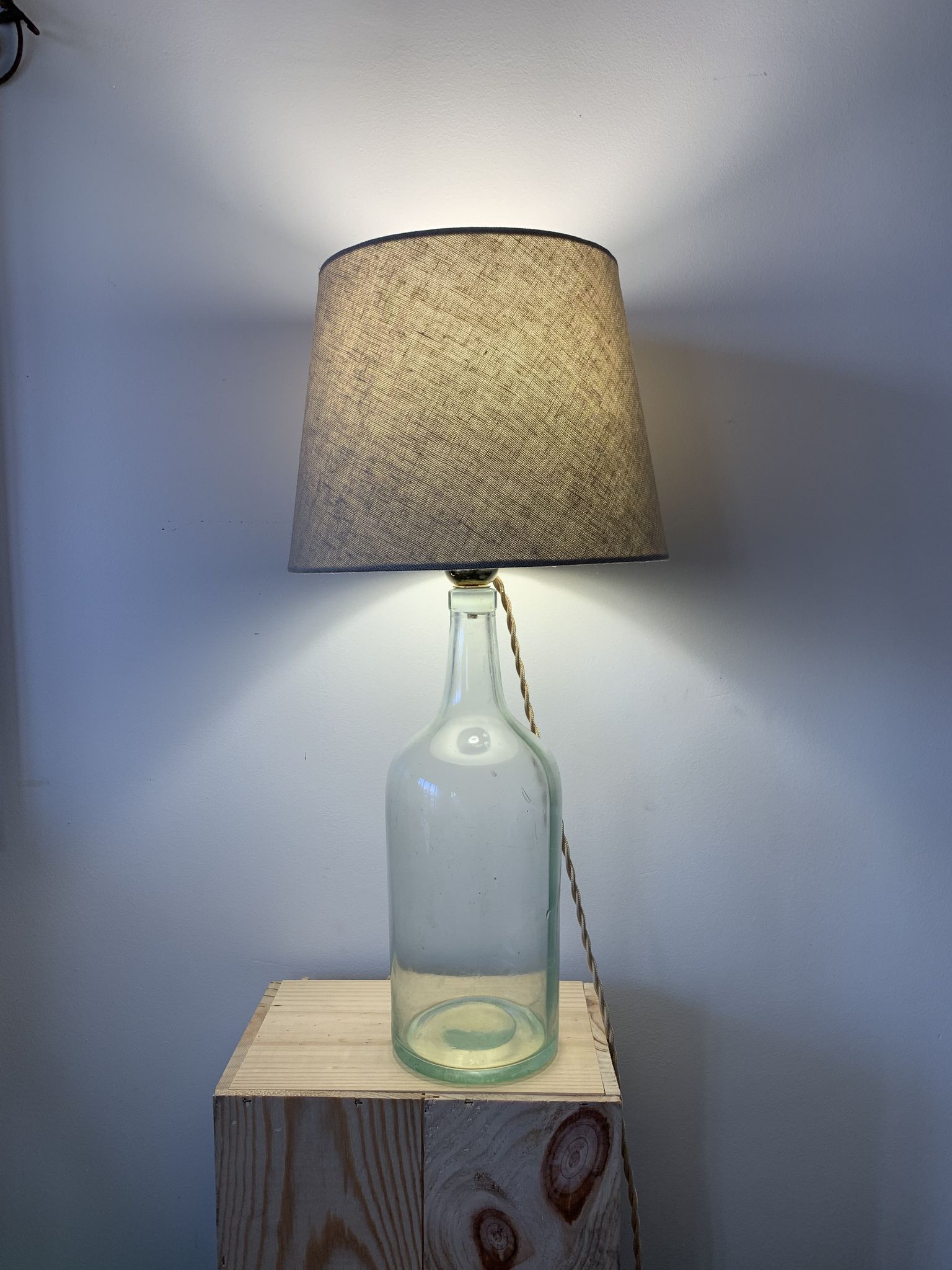 Lampe dame jeanne ancienne