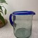 Carafe en verre bullé