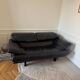 B&B Italia Alanda 2-seater sofa in black leather