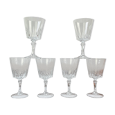 6 Cristal D'Arques white wine glasses model "VERSAILLES"