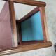 Table d'appoint ou desserte a miroir art deco en marqueterie