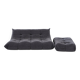 Togo 3-seater sofa by ligne roset with an ottoman.