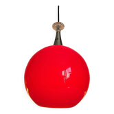 Suspension Space Age Rode en émail opalin avec finition chromée, vers 1960