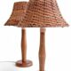 Pair of 1960s Swedish Pine Table Lamps by Ikea — Mid-Century Organic Modern