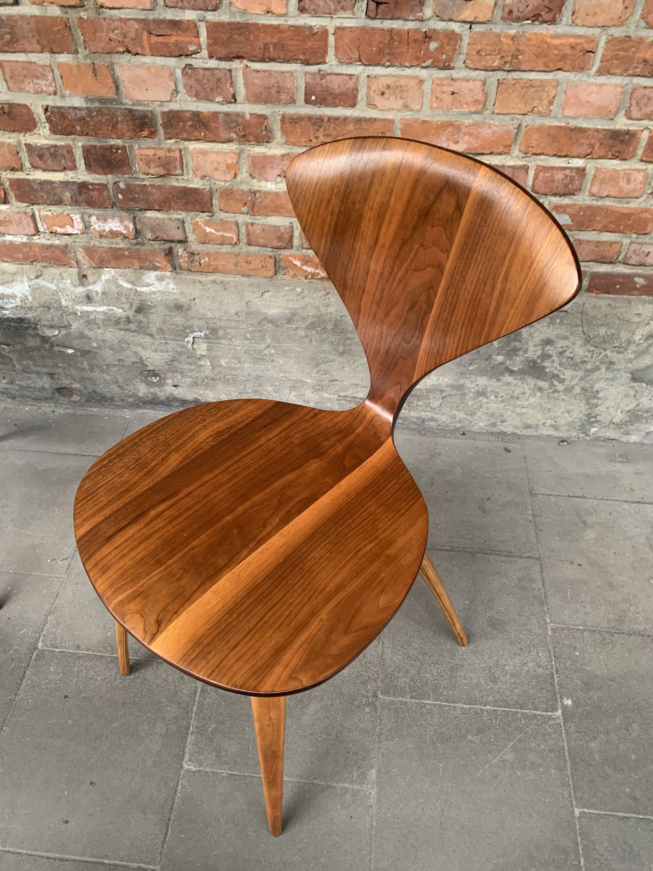 Set of 4 Norman Cherner chairs for Plycraft USA in teak, 1960s