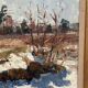 Original Mid Century Swedish Oil On Canvas – “Vinterdag” – Vintage & Framed