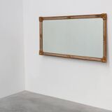 Large 20th century rectangle gilded Deknudt mirror in Baroque style, Belgiu