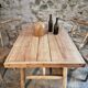 Ensemble de salle à manger rustique fait main avec table en chêne et frêne et 4 chaises, années 1960