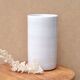 Vase by Antonio Lampecco minimalist white ceramic scroll