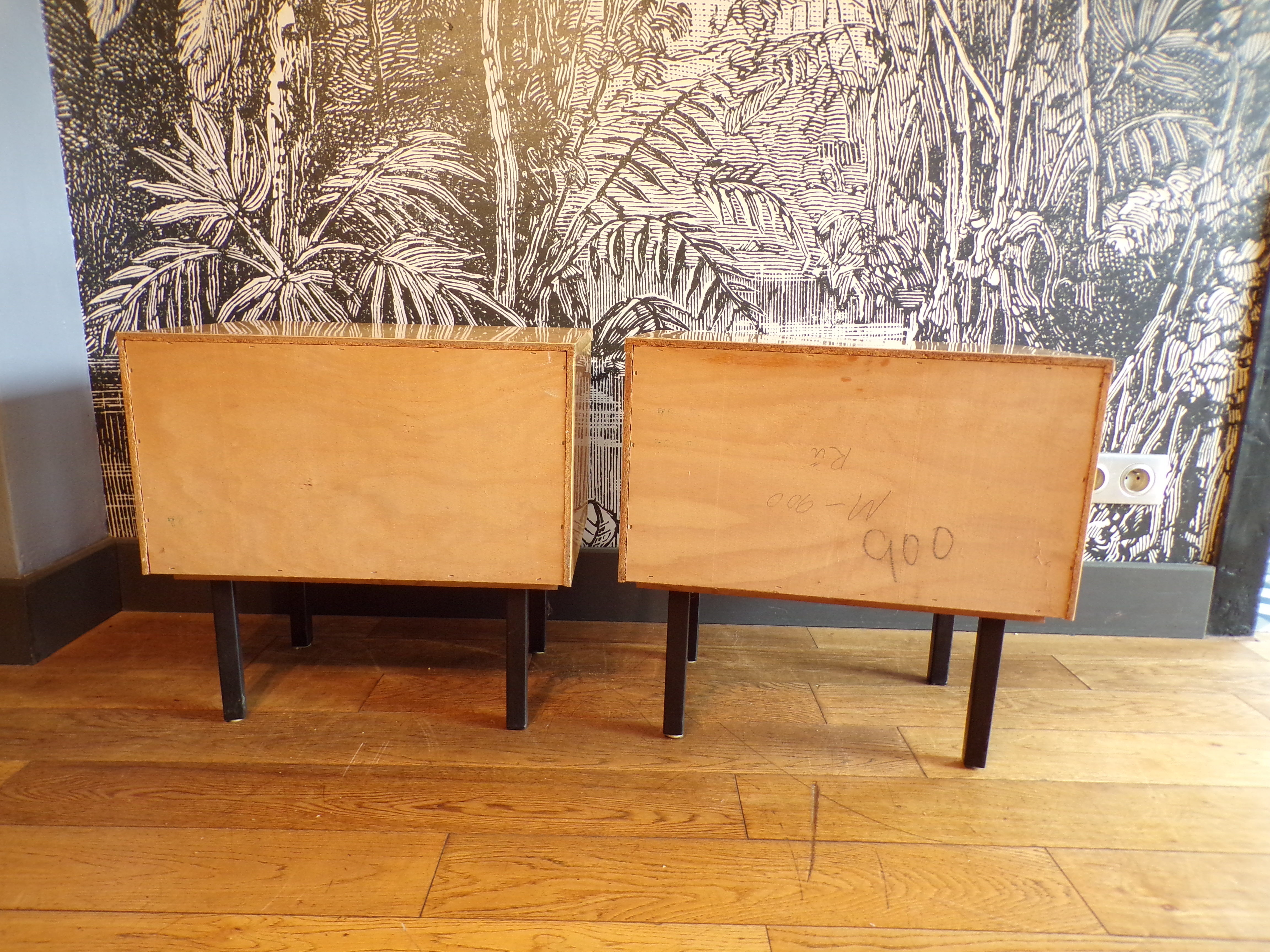 Pair of vintage bedside tables