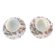 Pair of coffee cups in English earthenware Johnson Brothers Rose Chintz