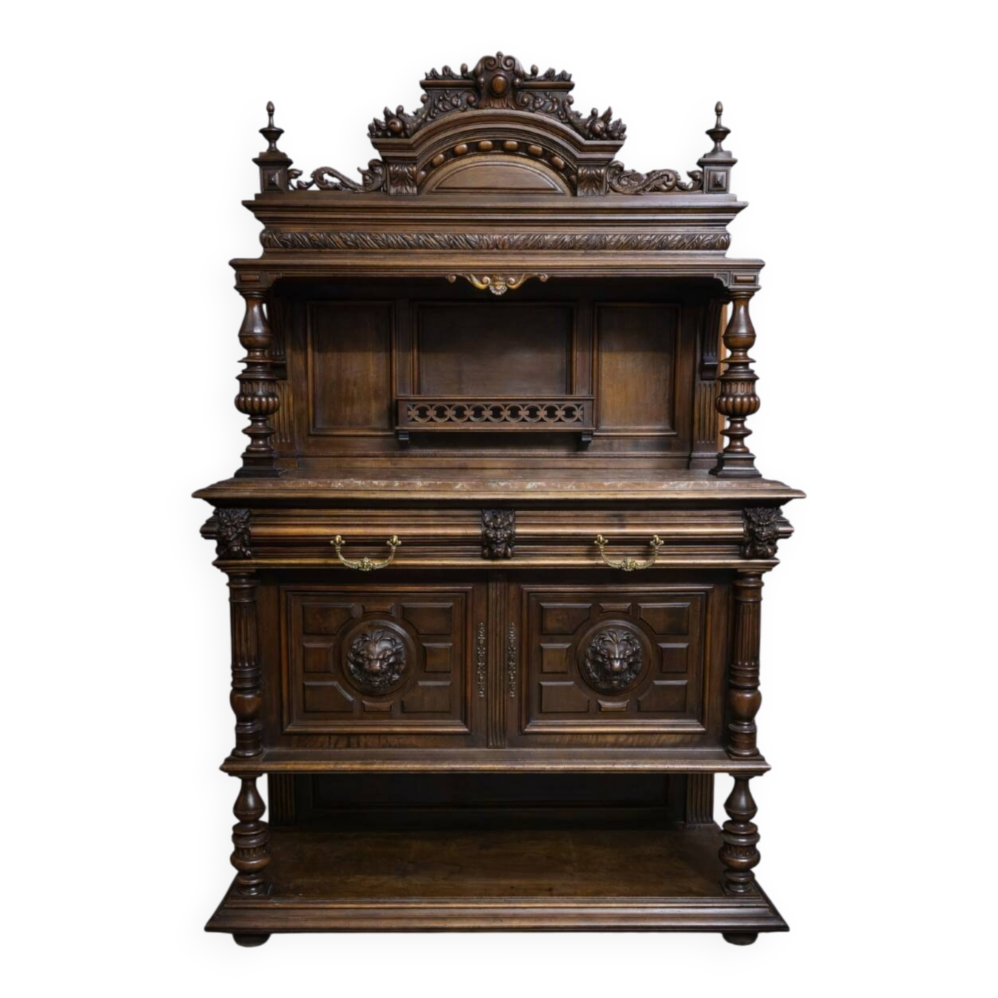 Antique walnut sideboard – Renaissance / 19th century style