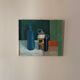 Old painting, still life with bottles signed Milliquet (1896-1982)