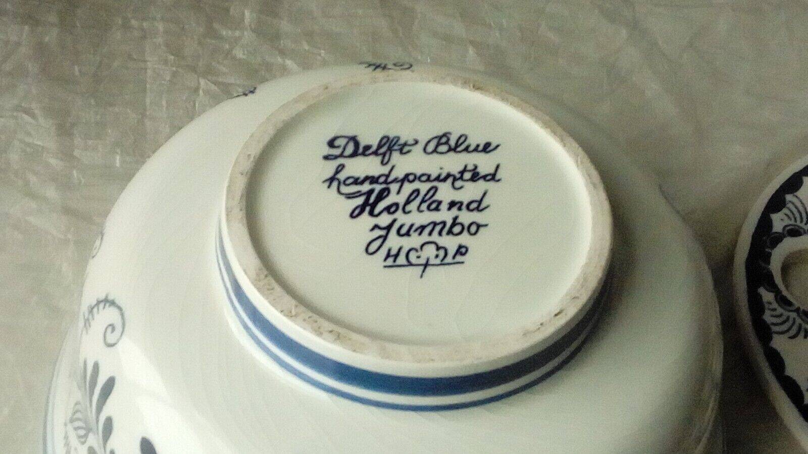 VASE PIQUE FLEURS EN FAIENCE DE DELFT BLUE JUMBO HOLLANDE 16 TROUS