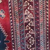 Wall rug with oriental patterns.