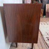 Teak row bobbin feet