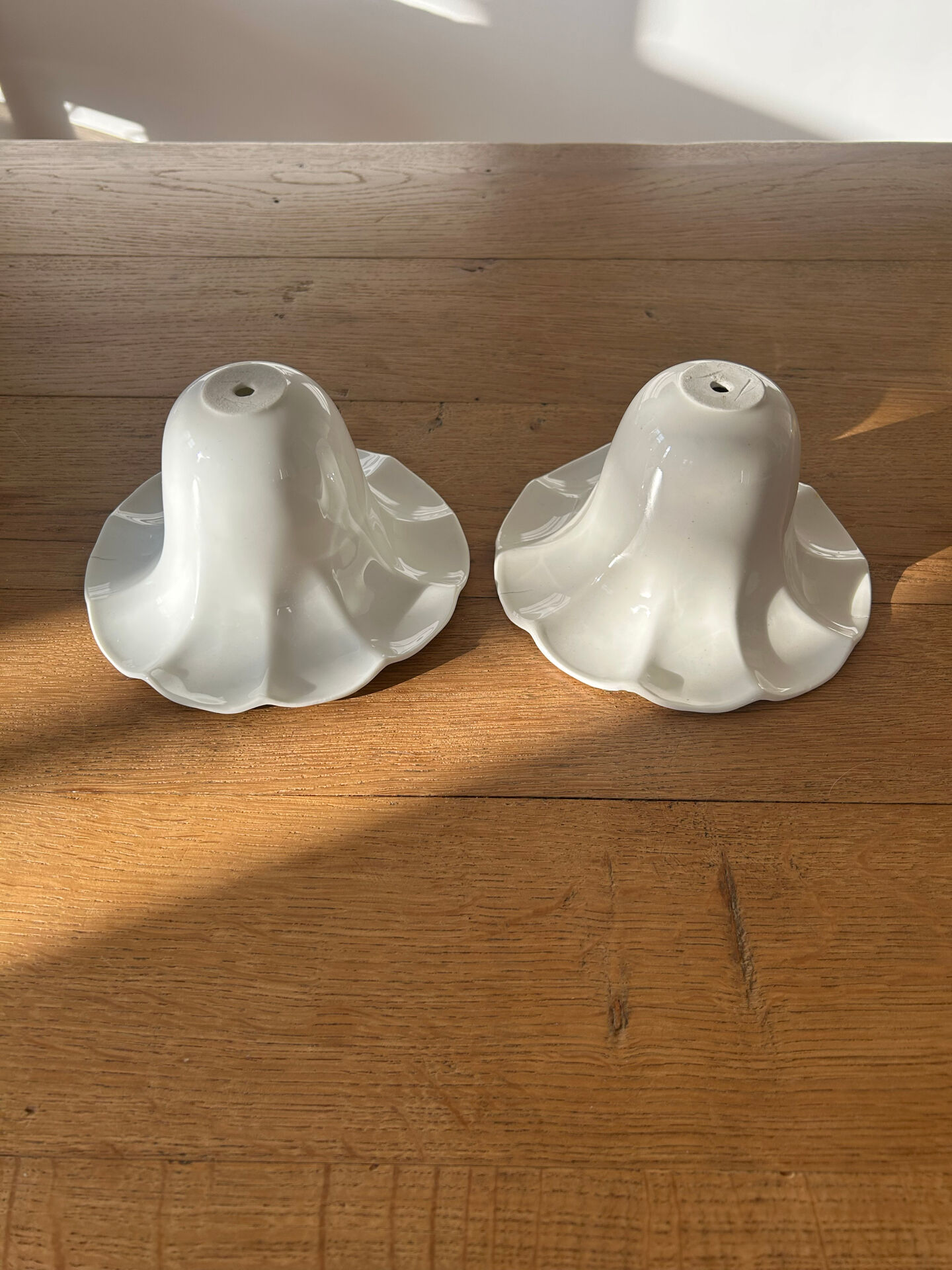 Pair of ceramic pendants
