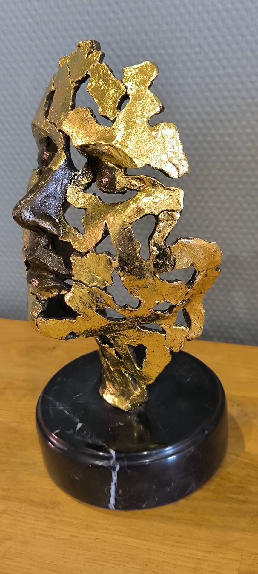 According to Salvador Dalí – The Test of Time – Bronze with gold leaf