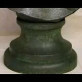 "Aphrodite" patinated stucco bust original sculpture signed LE CANN, French listed