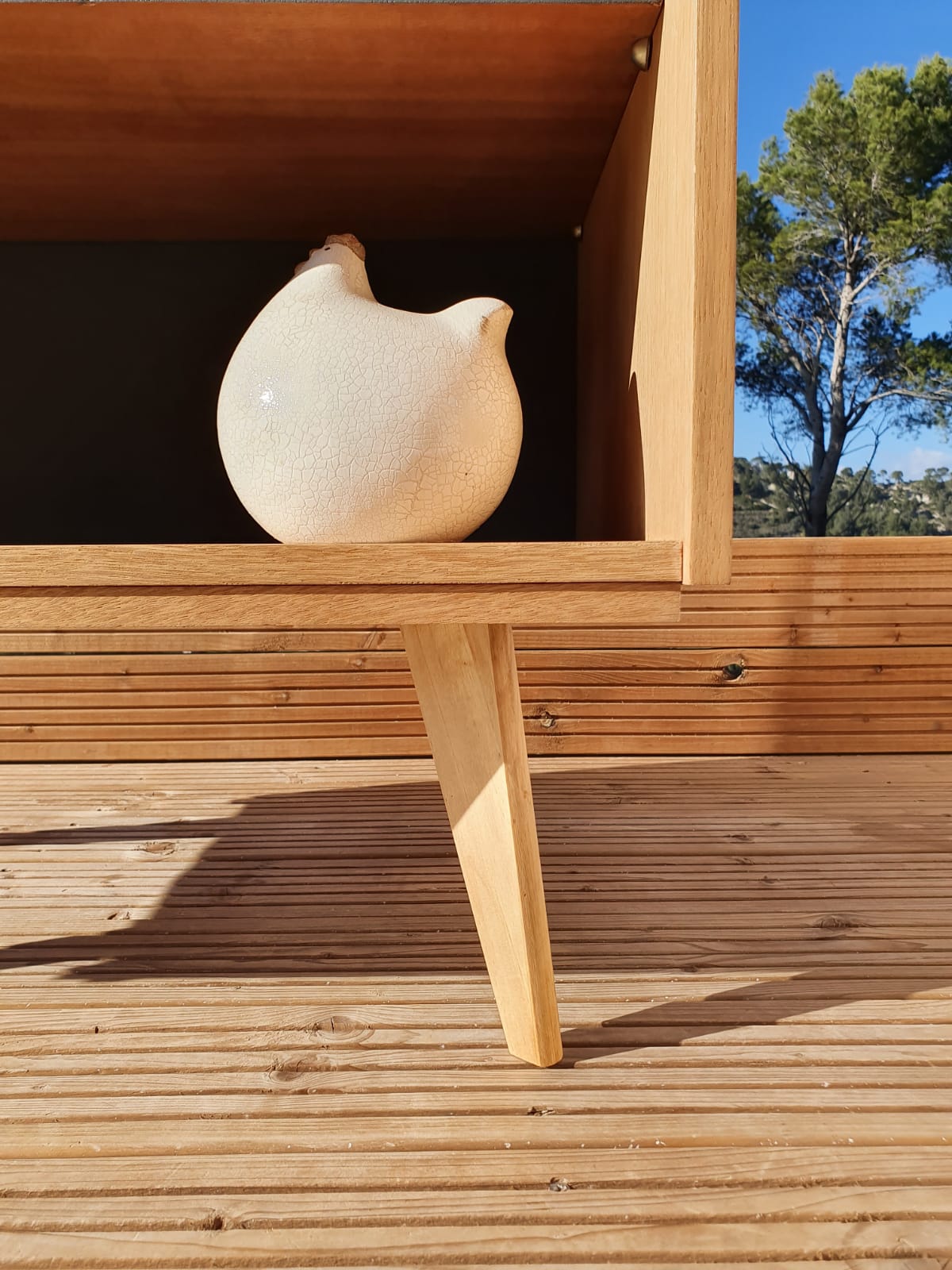 Vintage sideboard with compass feet
