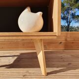 Vintage sideboard with compass feet