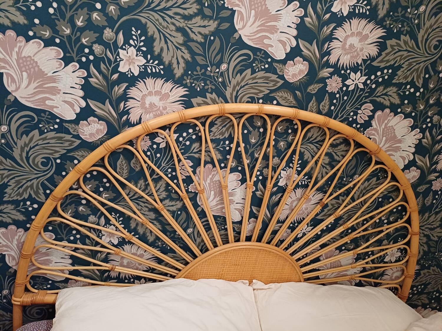 Rattan headboard