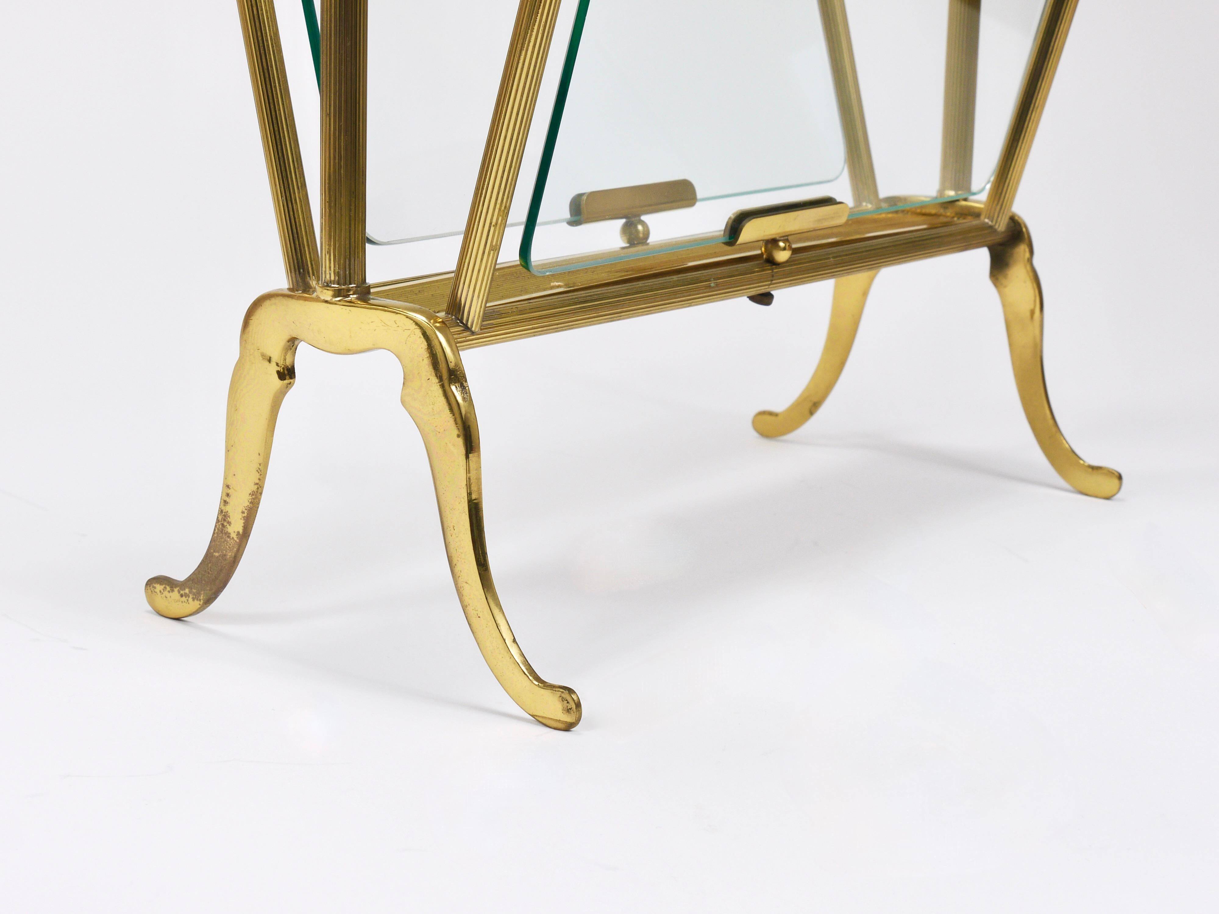 Neoclassical magazine rack by Maison Jansen, France, 1950s.