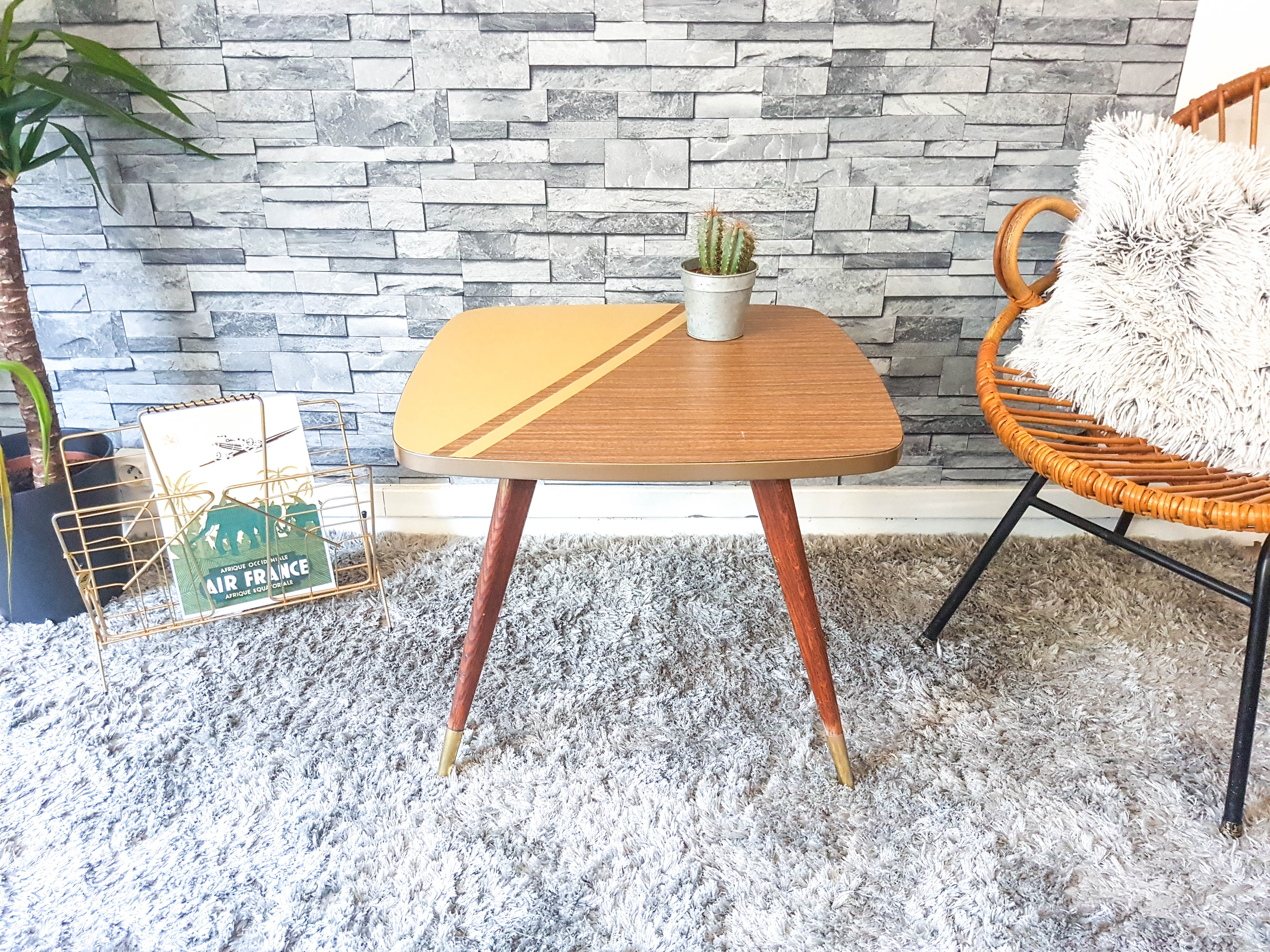 Vintage coffee table in formica 60/70