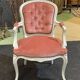 1970s Louis XV style cabriolet armchair