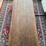 Solid oak and cast iron coffee table