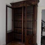 large antique solid wood wardrobe