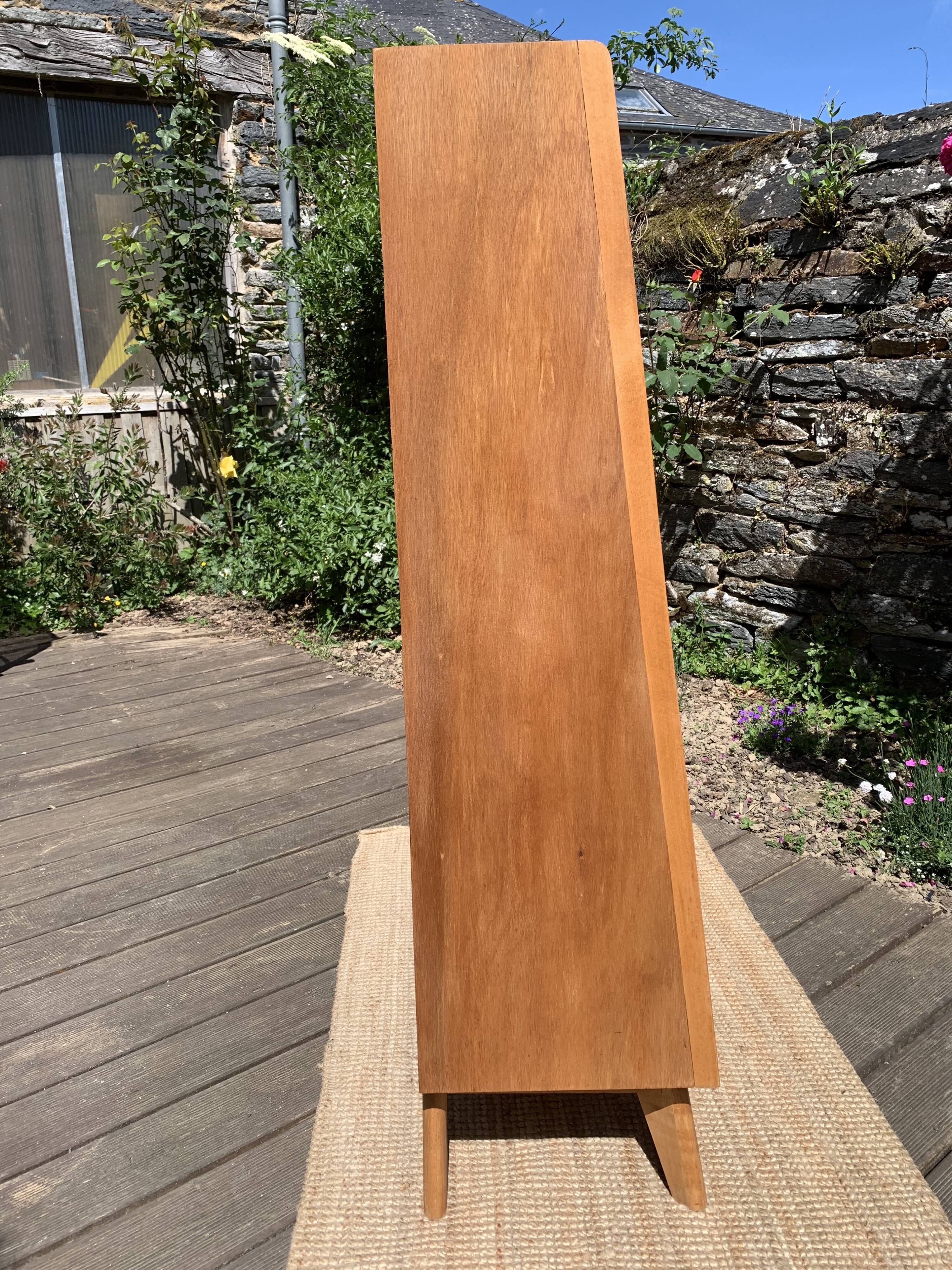 Vintage compass foot bookcase