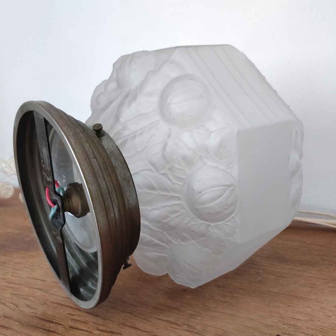 Art deco glass globe ceiling