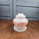 Vintage orange flower globe – Opal glass lampshade with a seventies design