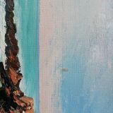 Oil on canvas sea