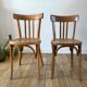 Duo of bistro chairs style Baumann vintage 40s-50s