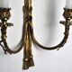 Pair of brass candlesticks, France, 1980