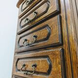 Commode chiffonnier vintage en bois