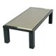 Table basse design Belgo Chrom par Roger van Hevel Or 23 carats 130 cm