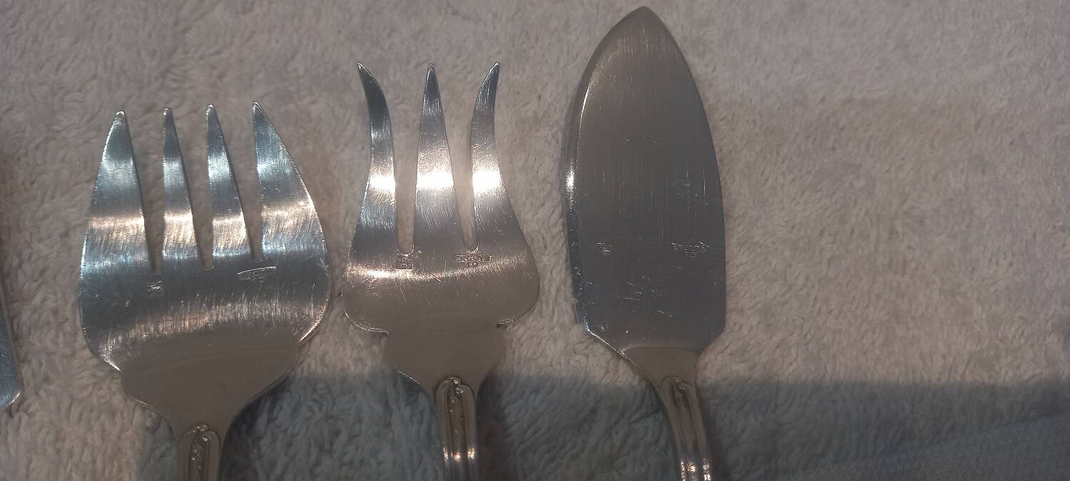 5p hors d'oeuvre service, silver plated metal, goldsmith Ercuis LXV 29