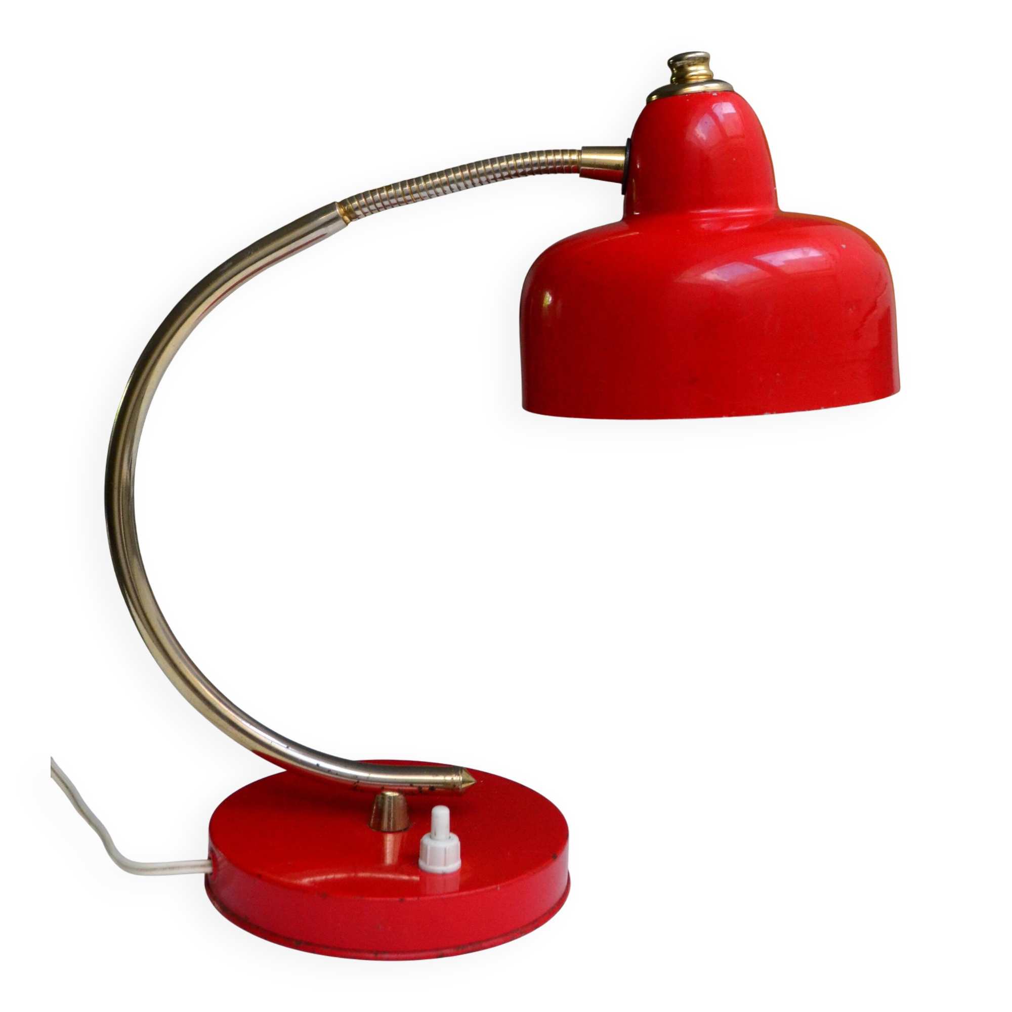 Red 1960s chicken lamp