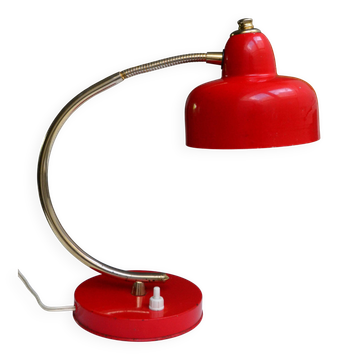Red 1960s chicken lamp
