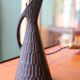 Pied de lampe mid-century en céramique West Germany, 1950