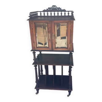 Napoleon III Style Mahogany Music Cabinet