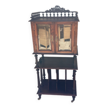 Napoleon III Style Mahogany Music Cabinet